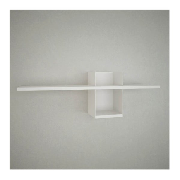 Raft de perete Claudio White, lățime 90 cm, alb