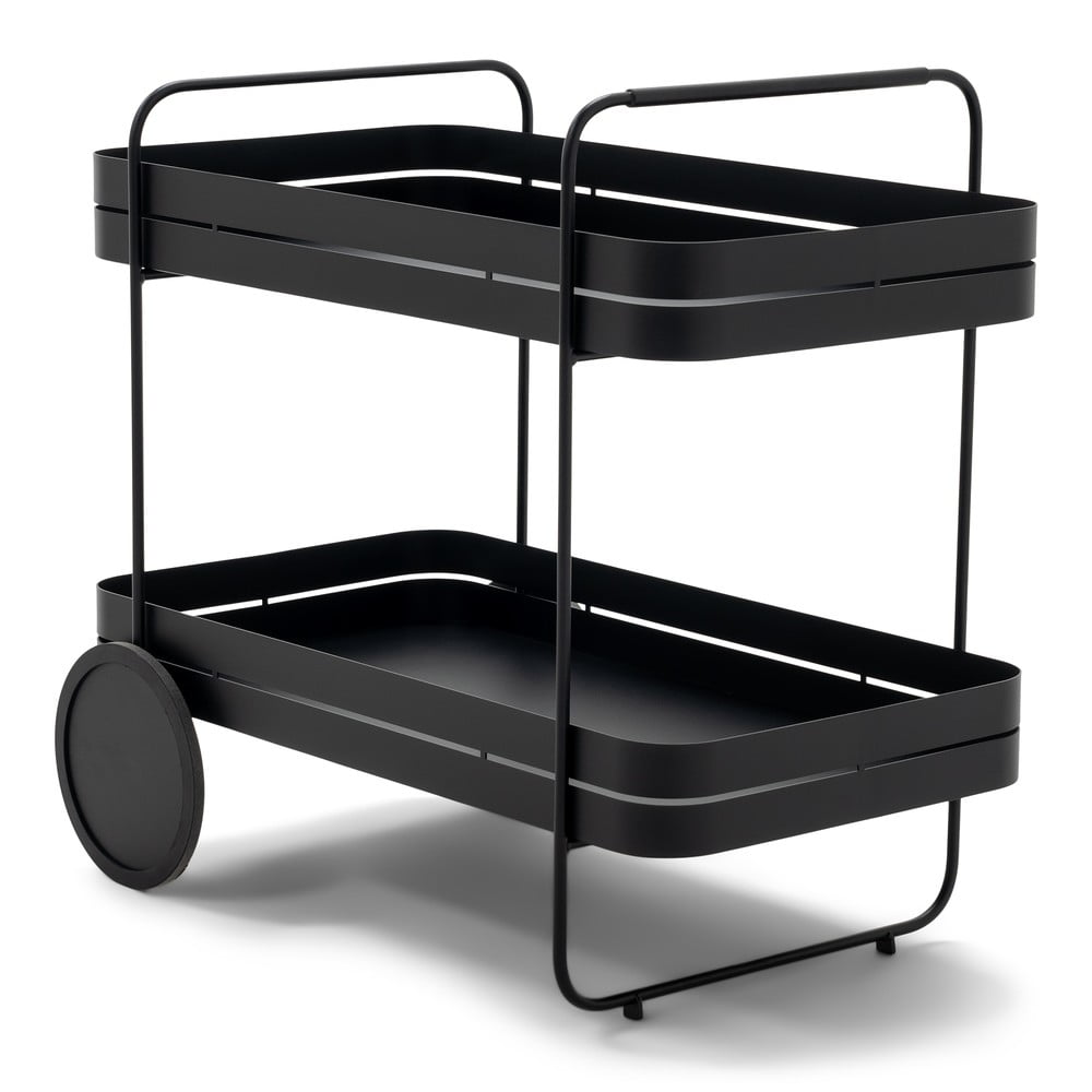 Măsuță de servire cu roți din metal 74x42 cm Gin & Trolley – Spinder Design