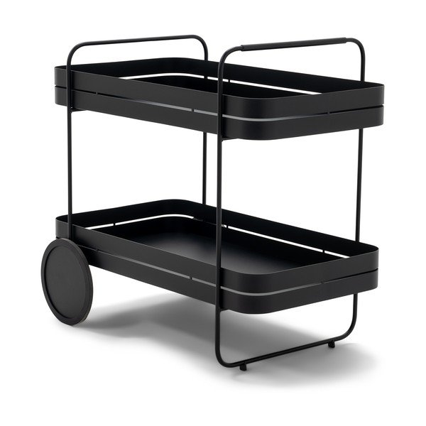 Măsuță de servire cu roți din metal 74x42 cm Gin & Trolley – Spinder Design-image-2