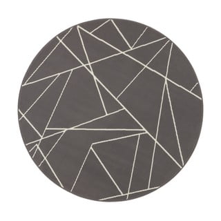 Covor Ragami Velvet, ø 140 cm, gri