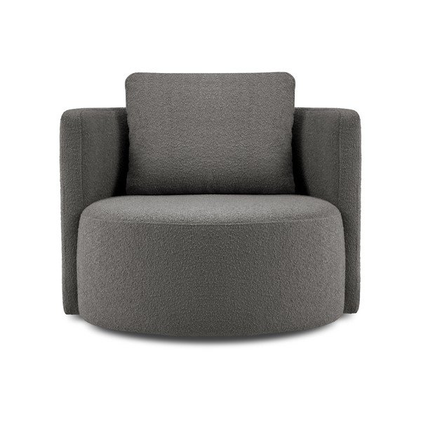 Fotoliu pivotant Interieurs 86 Nael, gri închis-image-2