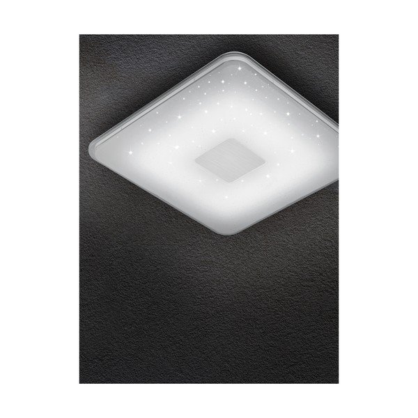 Plafonieră LED cu telecomandă Trio Samurai, 42,5 x 42,5 cm, alb-image-1
