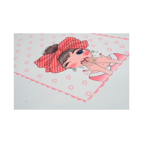 Napron din microfibră pentru masă Minimalist Cushion Covers Cute Girl, 45 x 145 cm-image-1