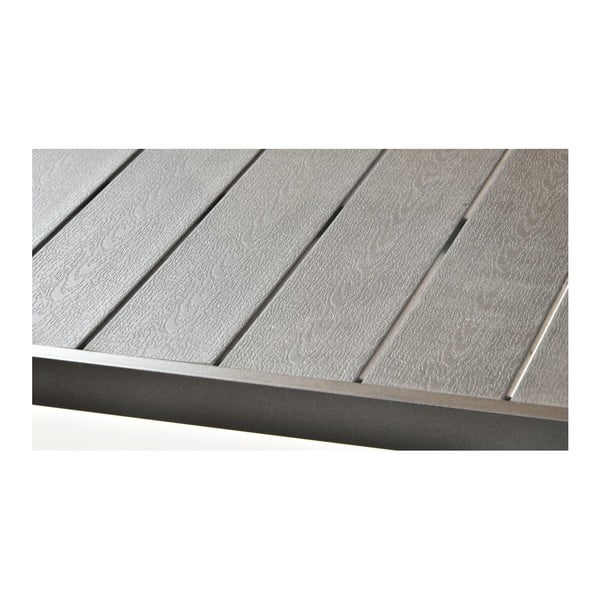 Set mobilier de grădină pentru 4 persoane cu scaune gri Joanna și masă Viking, 90 x 150 cm-image-2