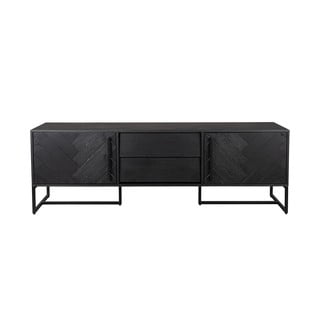 Masă TV cu aspect de lemn exotic negru 180x60 cm Class - Dutchbone