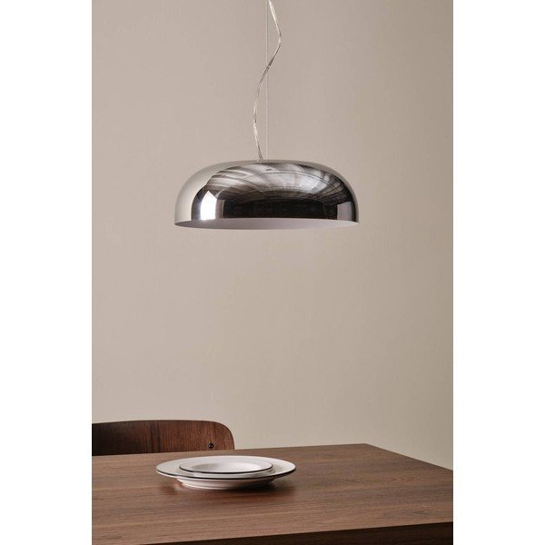 Lustră argintiu-lucios din oțel ø 35 cm Ragge – Jotex-image-2