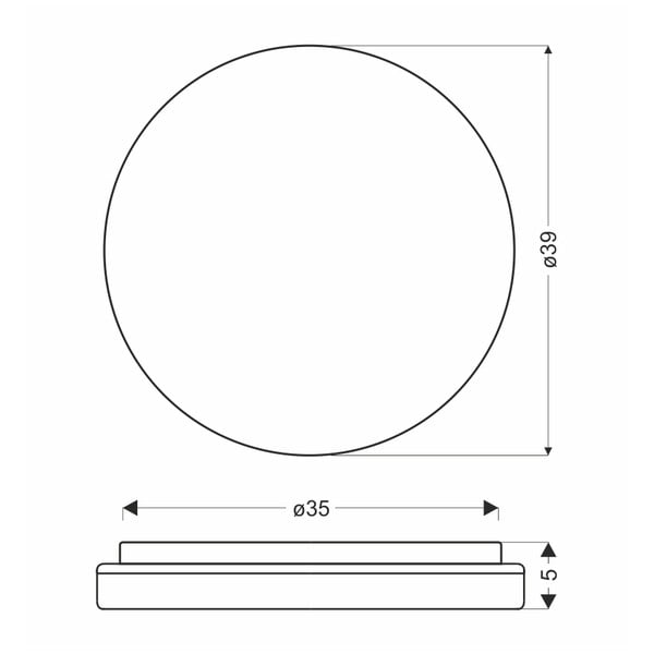 Plafonieră LED în culoare naturală ø 39 cm Gandava – Candellux Lighting-image-2