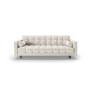 Canapea crem extensibilă, cu spațiu de depozitare 222 cm Bali – Cosmopolitan Design