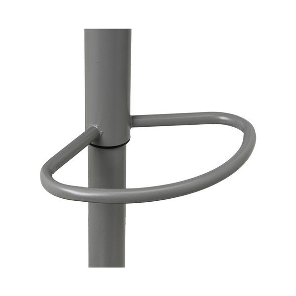 Scaune de bar gri cu înălțime ajustabilă 2 buc. din imitație de piele (înălțime șezut 56,5 cm) – Casa Selección-image-2