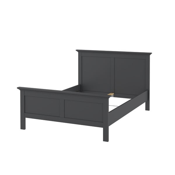 Pat matrimonial gri 140x200 cm Paris – Tvilum-image-3