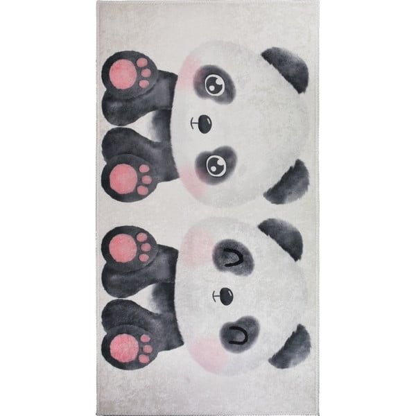 Covor pentru copii negru-alb 100x160 cm Panda Friends – Vitaus