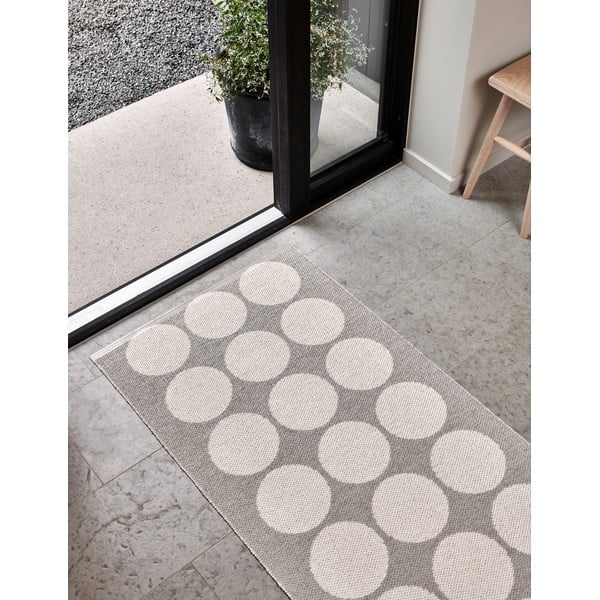 Covor tip traversă pentru interior și exterior bej/crem 70x240 cm Hugo Linen Vanilla – Pappelina-image-4