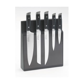 Set 5 cuțite din inox cu suport magnetic Jean Dubost Massif