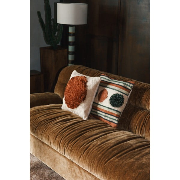 Canapea maro cu tapițerie din catifea 214 cm Douglas – Dutchbone-image-1