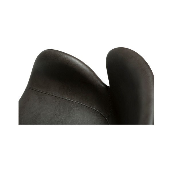 Scaun de sufragerie gri cu cotiere tapițat Gaia – DAN-FORM Denmark-image-3