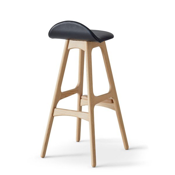 Scaun de bar  rotativ din piele  86 cm Buck – Hammel Furniture-image-2