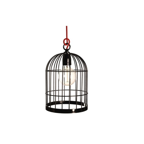 Corp de iluminat suspendat Filament Style Bird Cage, negru
