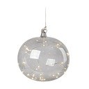Decorațiune luminoasă de Crăciun gri suspendată ø 18 cm Lina – Markslöjd