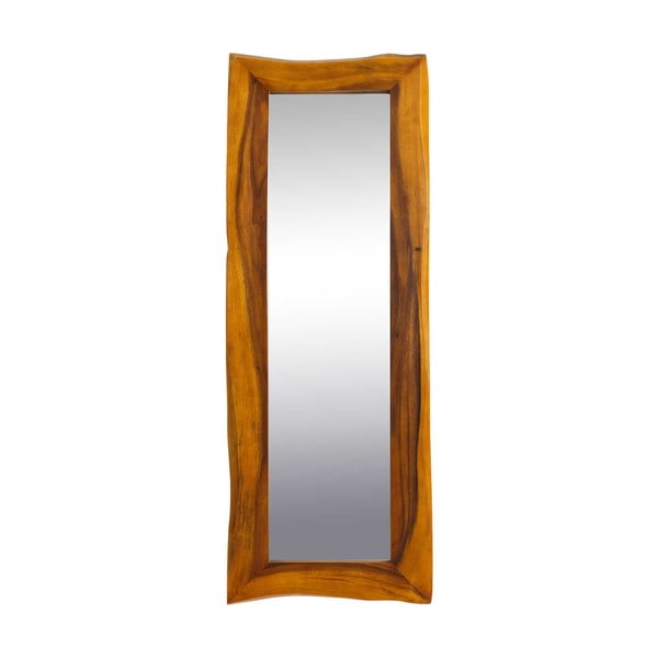 Oglindă de perete din lemn Tropicho, 60 x 160 cm, maro închis