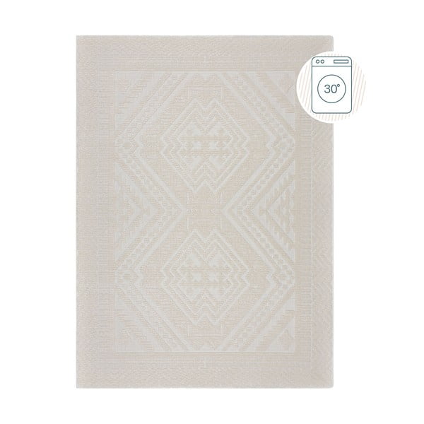 Covor crem lavabil din janilie 80x160 cm Jaipur – Flair Rugs