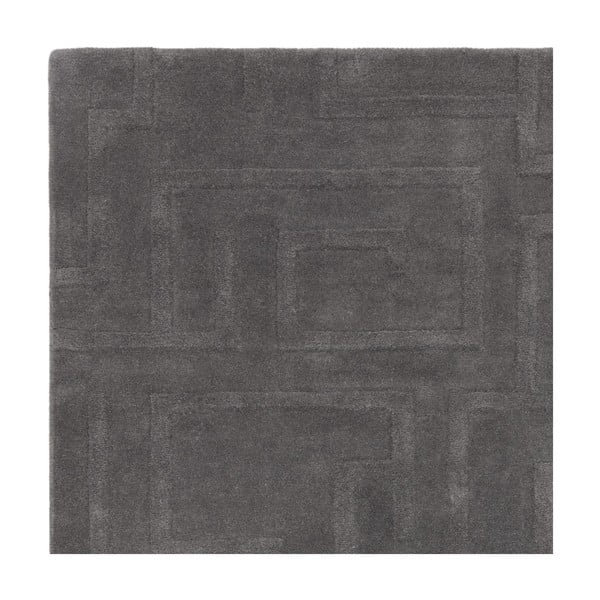 Covor gri antracit din lână 160x230 cm Maze – Asiatic Carpets-image-2
