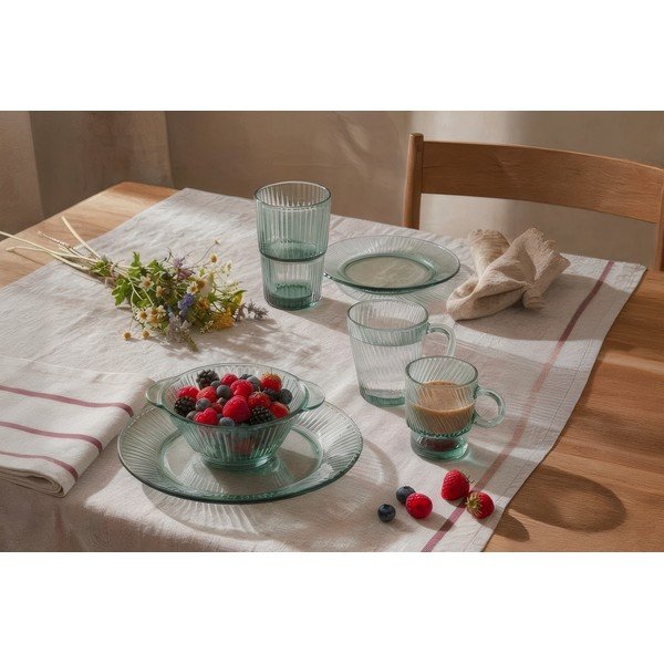 Cană verde din sticlă 430 ml Verde – Orion-image-1