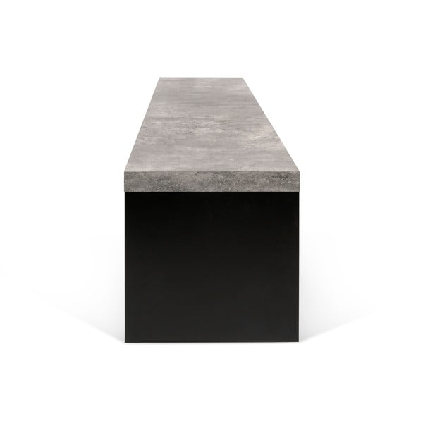 Bancă în decor de beton TemaHome Detroit, 140 x 43 cm, negru - gri-image-2