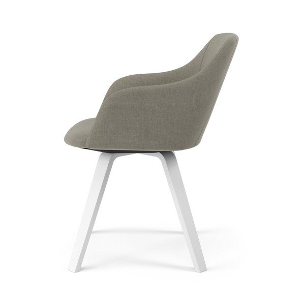 Set 2 scaune de dining Tenzo Sofia, gri deschis-image-1