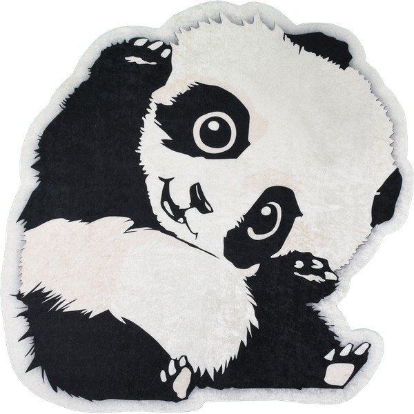 Covor pentru copii negru-alb ø 120 cm Cuddly Panda – Vitaus