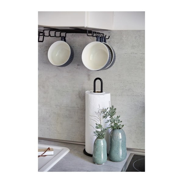 Suport 8 căni metalic pentru raft Wenko, negru-image-4