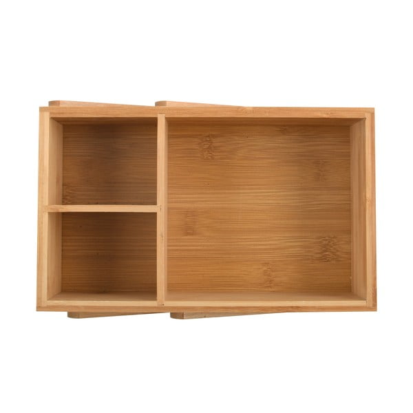 Organizator de baie în culoare naturală pentru cosmetice, din bambus Isalys – MSV-image-4
