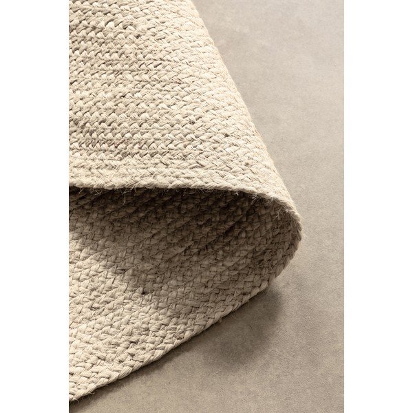 Covor crem reversibil/țesut manual rotund din iută ø 200 cm Braided – Hanse Home-image-4