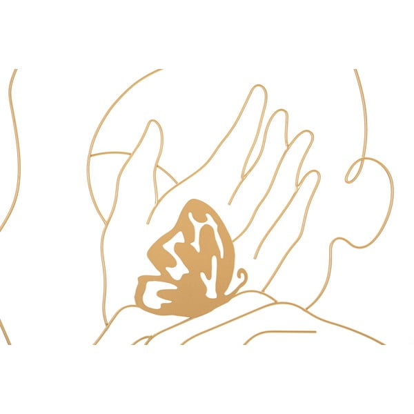 Decorațiune de perete din metal 60x80 cm Hands on Face – Mauro Ferretti-image-2