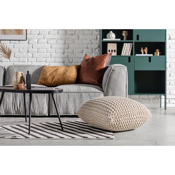 Puf pernă Bonami Essentials Knit, bej-image-1