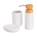 Set de accesorii de baie alb din ceramică – Casa Selección