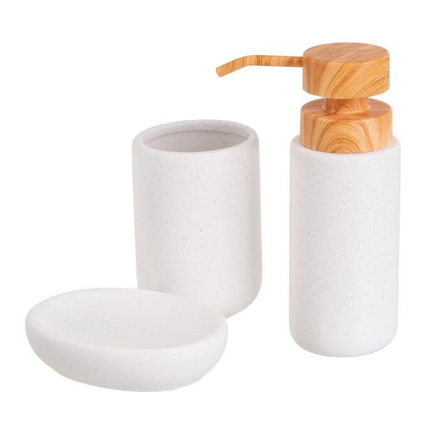 Set de accesorii de baie alb din ceramică – Casa Selección
