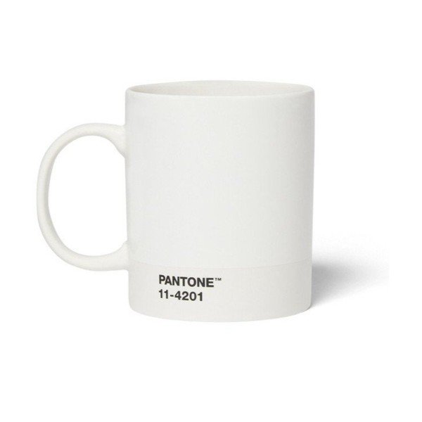 Cană albă din porțelan 375 ml Cortado Cloud Dancer 11-4201  – Pantone