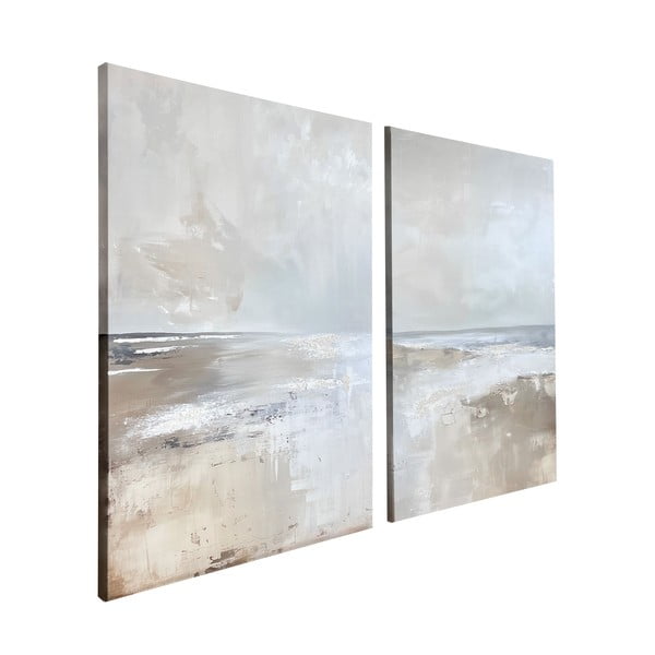 Set de tablouri cu detalii pictate manual 2 buc. 50x70 cm Breeze – Styler-image-4