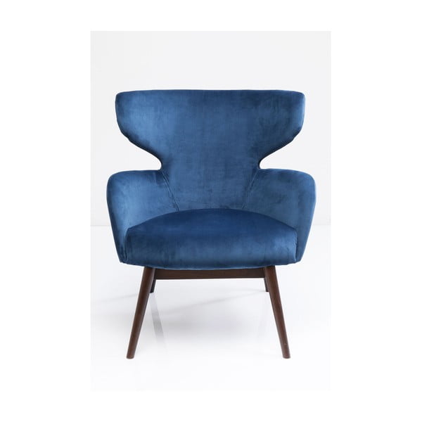Fotoliu Kare Design Aroha Velvet, albastru-image-1