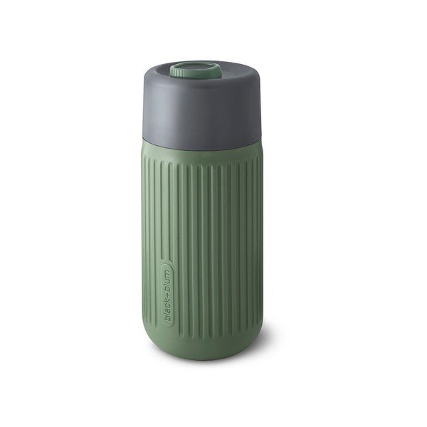 Cană de voiaj verde din sticlă 340 ml – Black + Blum