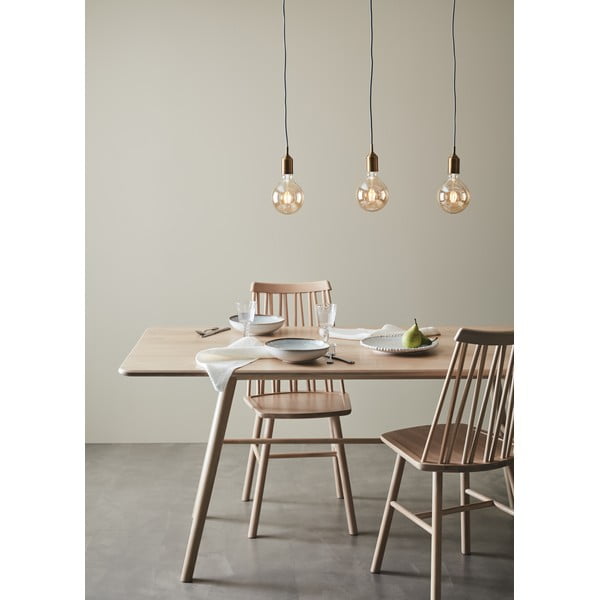 Pendul cu 3 becuri Markslöjd Straight Bronx, auriu-image-1