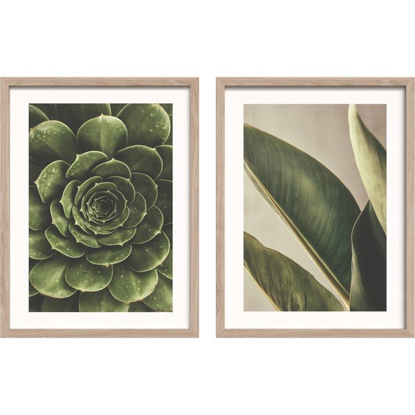 Tablouri cu ramă 2 buc. imprimate 30x40 cm Beauty Green – Styler