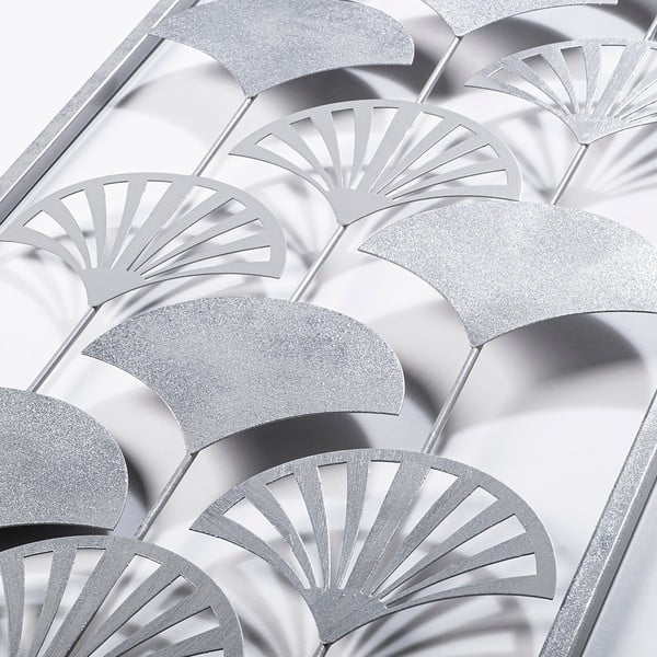 Decorațiune de perete din metal 32x90 cm Gingko – Wallity-image-4
