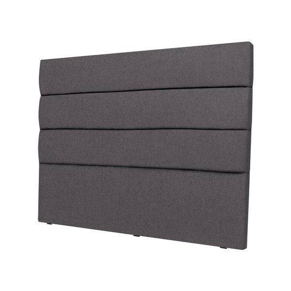 Tăblie de pat Mazzini Sofas Pesaro, 200 x 120 cm, gri închis-image-3