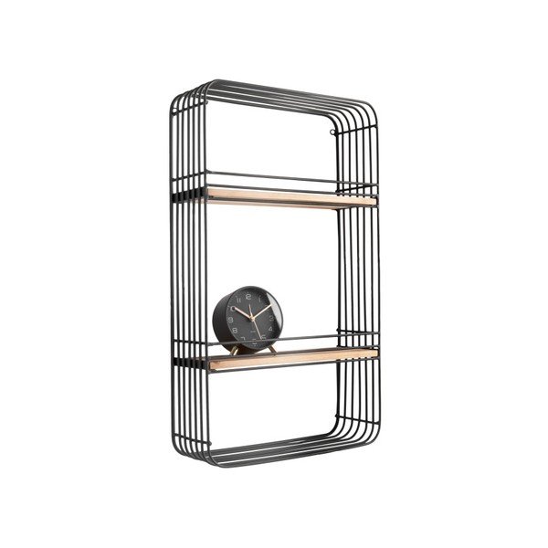 Etajeră de perete Leitmotiv Rectangle, negru-image-1