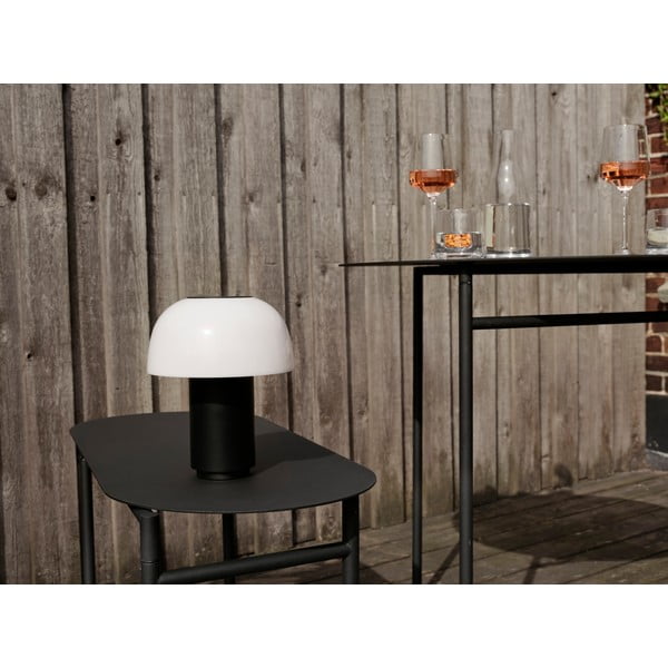 Masă de dining neagră rotundă din metal ø 70 cm Disc – Zone-image-1