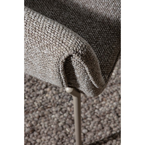 Set de scaune de living maro deschis cu cotiere tapițat Suma – MOME-image-3