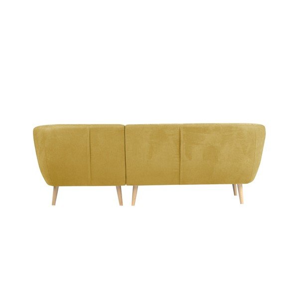 Colțar cu șezlong pe partea dreaptă Mazzini Sofas Sardaigne, galben-image-2