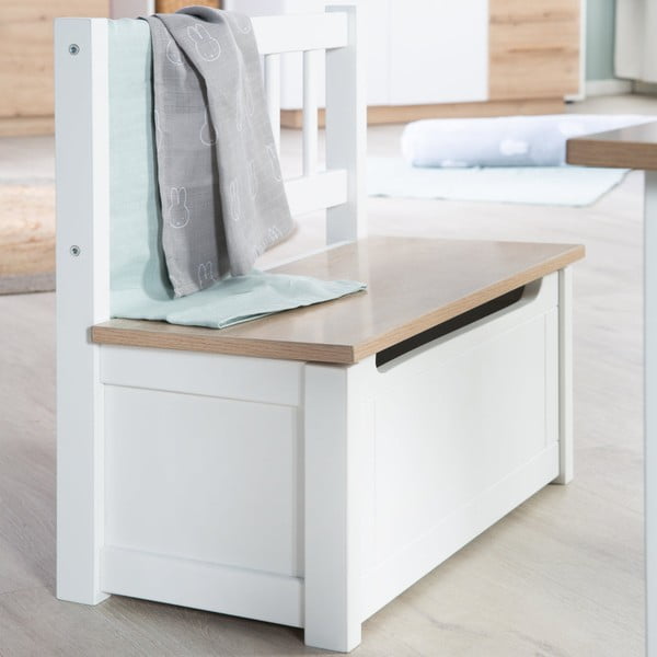 Bancă de copii albă Woody – Roba-image-3