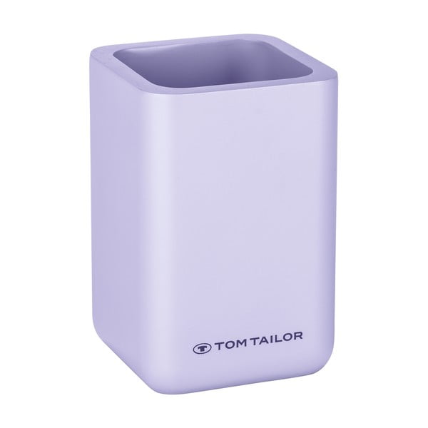 Suport pentru periuța de dinți mov din polirășină Tom Tailor T-Rounded – Wenko